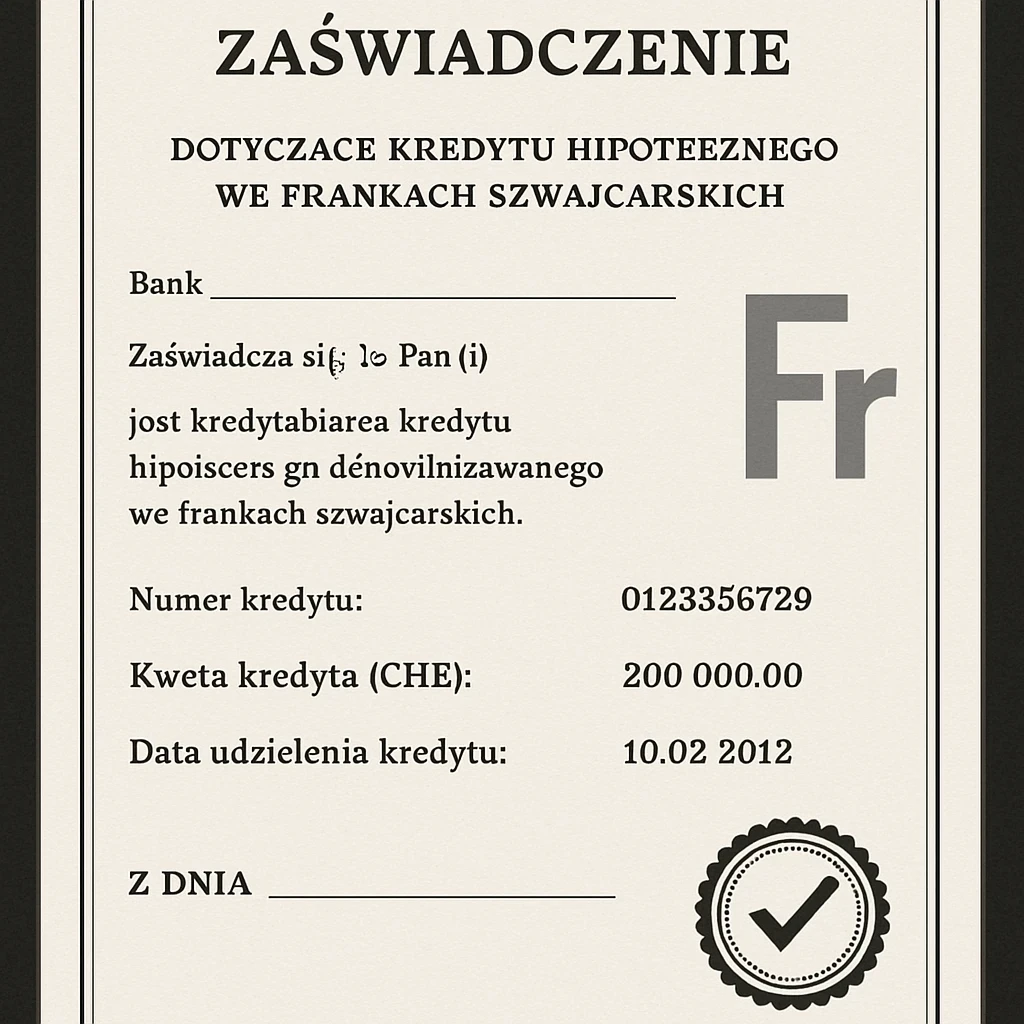 Jak unieważnić kredyt we frankach?